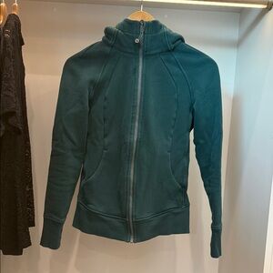 lululemon athletica Teal Full-Zip Hooded Sweatshirt